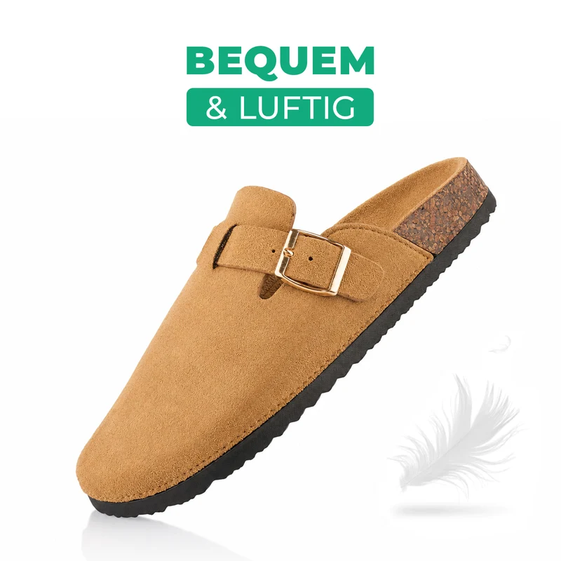Pantoffeln mit Kork-Fußbett
