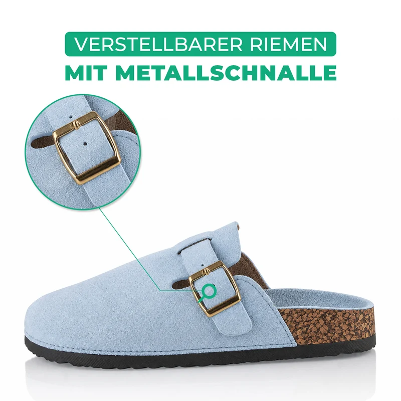 Pantoffeln mit Kork-Fußbett