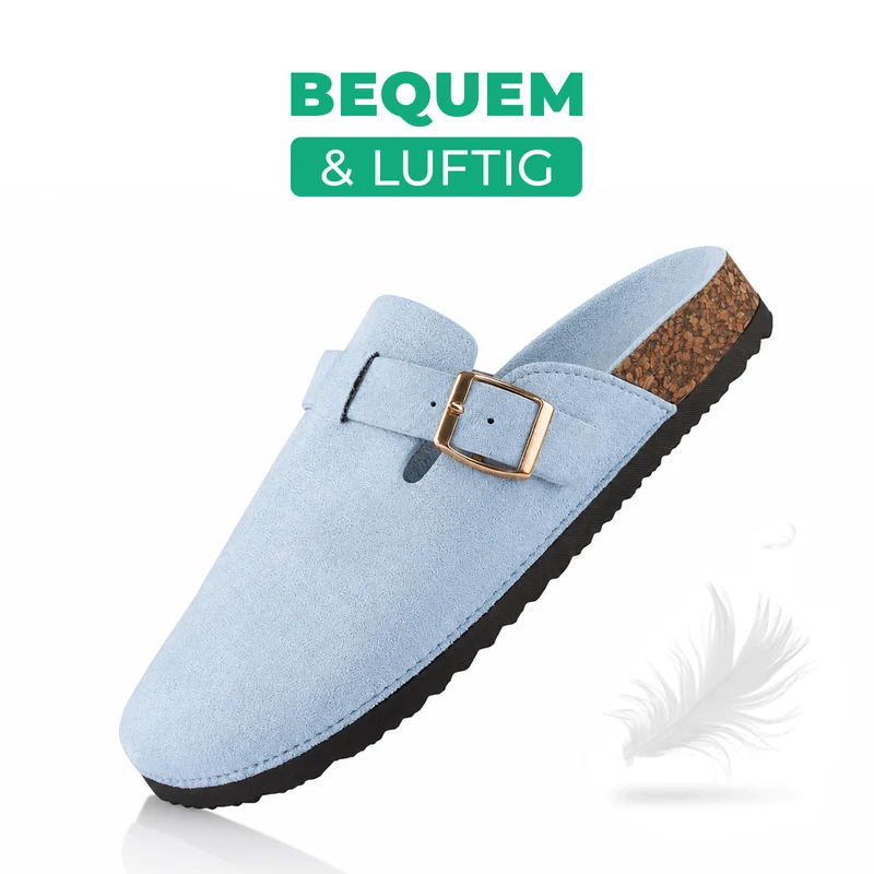 Pantoffeln mit Kork-Fußbett