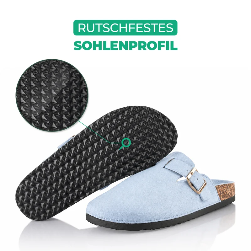 Pantoffeln mit Kork-Fußbett