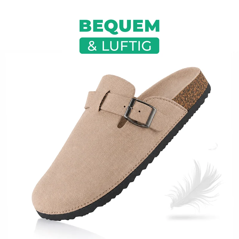 Pantoffeln mit Kork-Fußbett