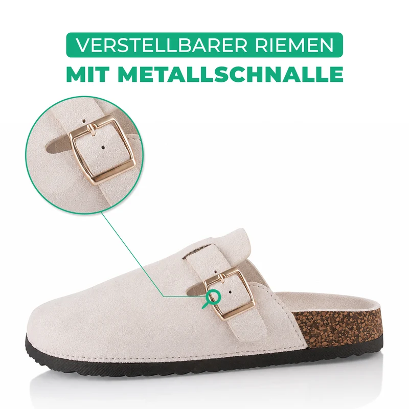 Pantoffeln mit Kork-Fußbett