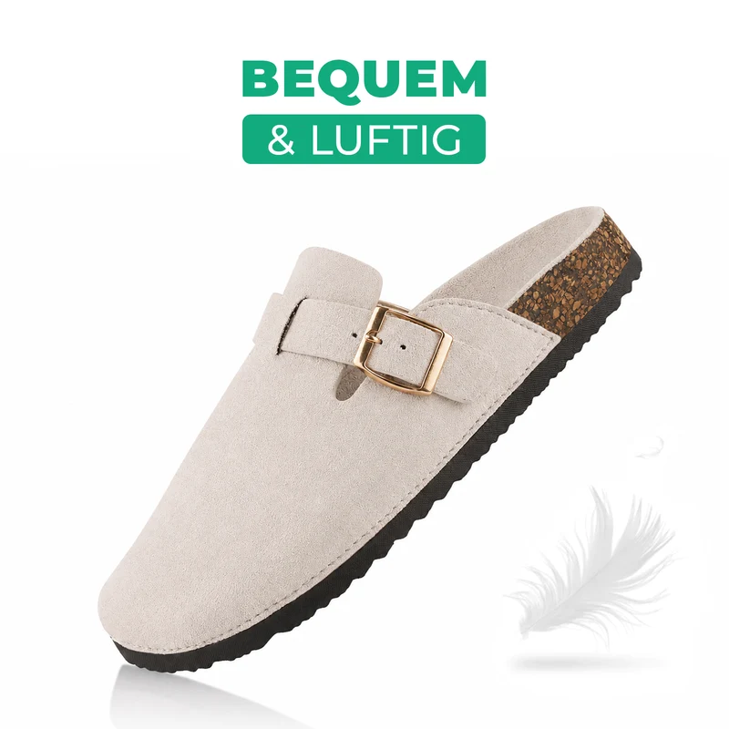 Pantoffeln mit Kork-Fußbett