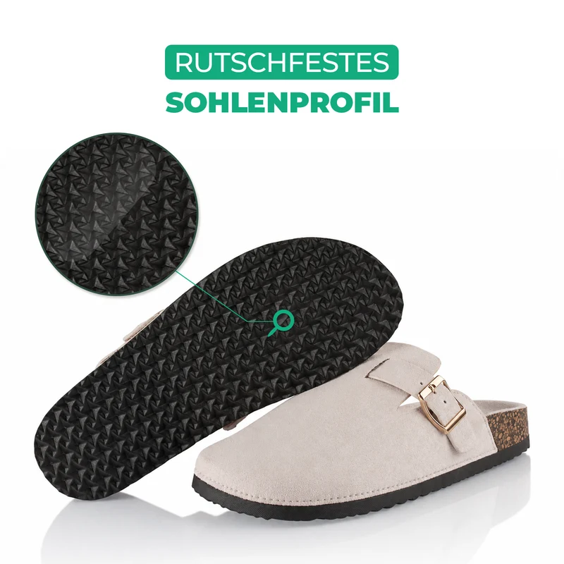 Pantoffeln mit Kork-Fußbett