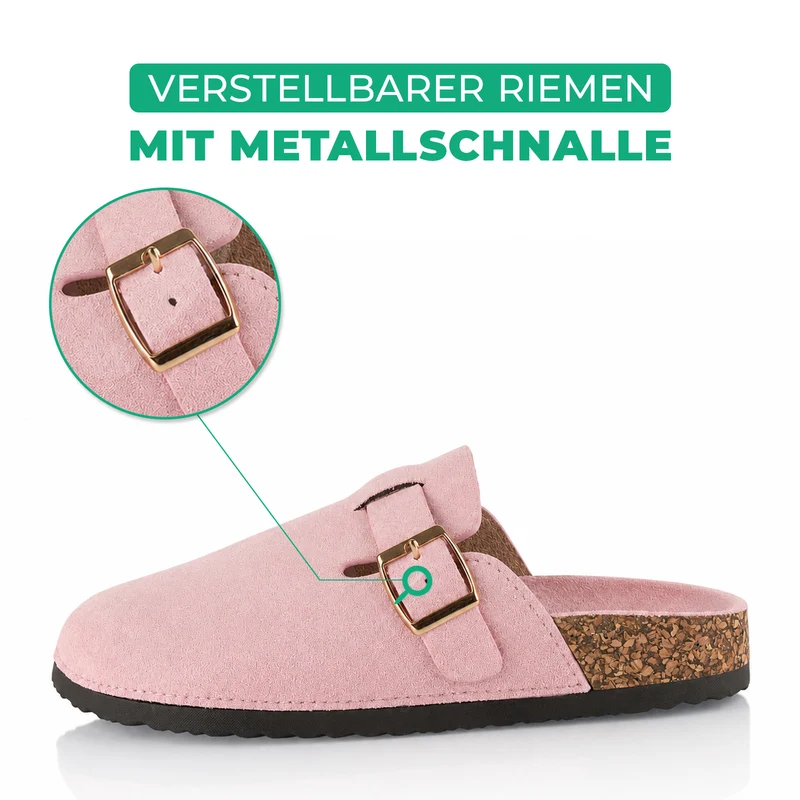 Pantoffeln mit Kork-Fußbett