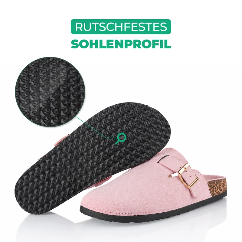 Pantoffeln mit Kork-Fußbett