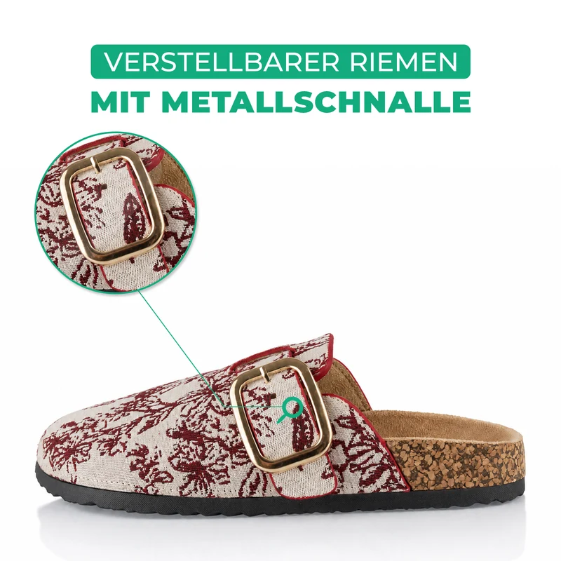 Pantoffeln mit Kork-Fußbett
