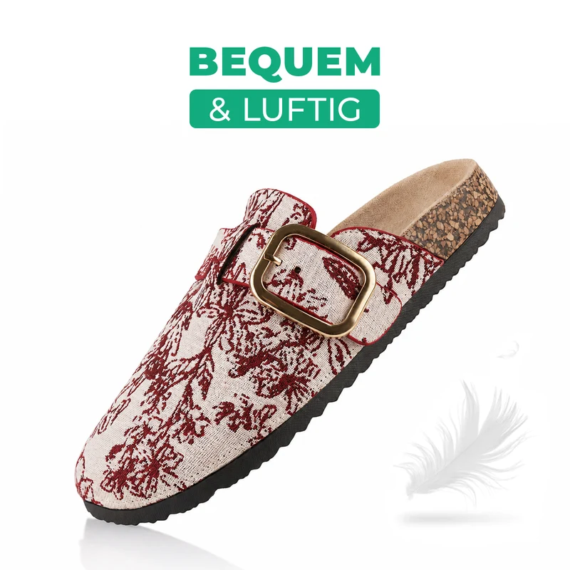 Pantoffeln mit Kork-Fußbett