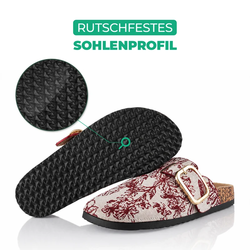 Pantoffeln mit Kork-Fußbett