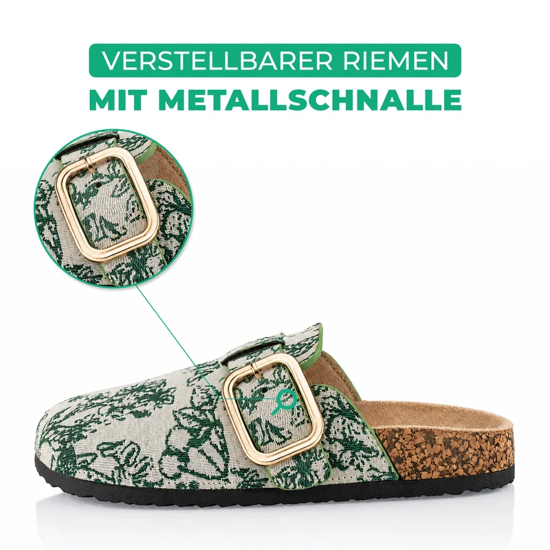 Pantoffeln mit Kork-Fußbett
