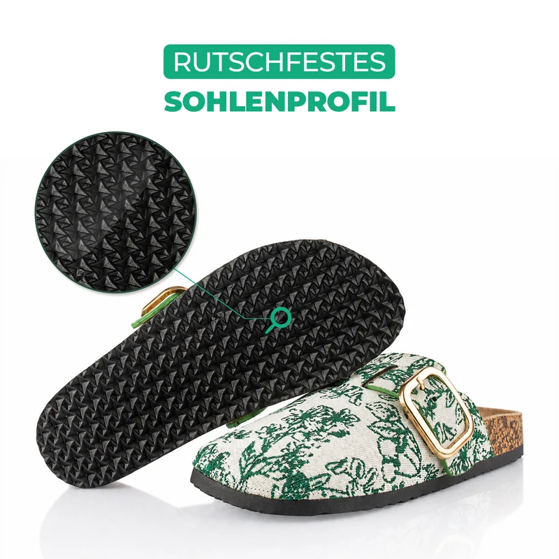 Pantoffeln mit Kork-Fußbett