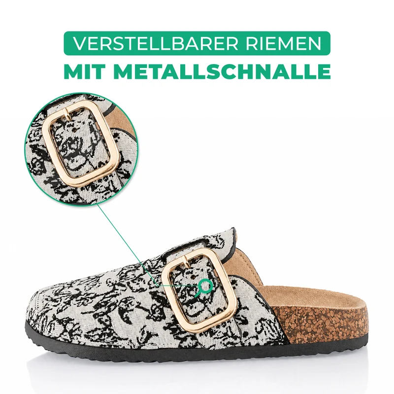 Pantoffeln mit Kork-Fußbett