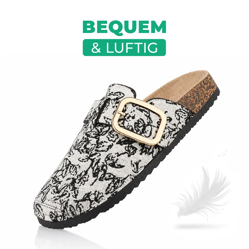 Pantoffeln mit Kork-Fußbett