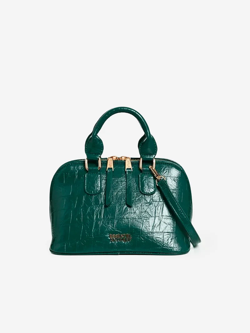 Borsa bauletto Kamilla verde in pelle sintetica