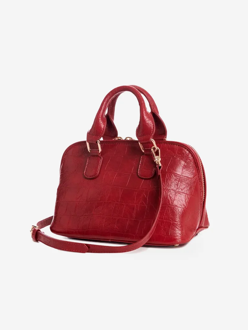 Borsa bauletto Kamilla rossa in pelle sintetica
