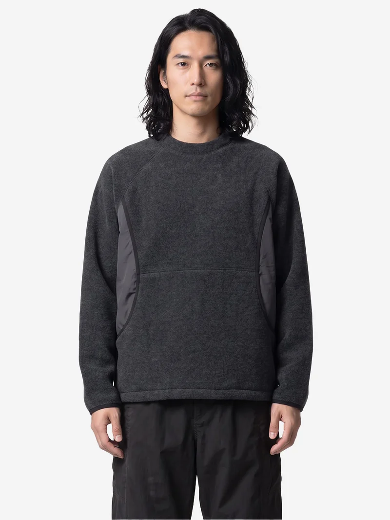 Pullover Calamai in pile di lana antracite