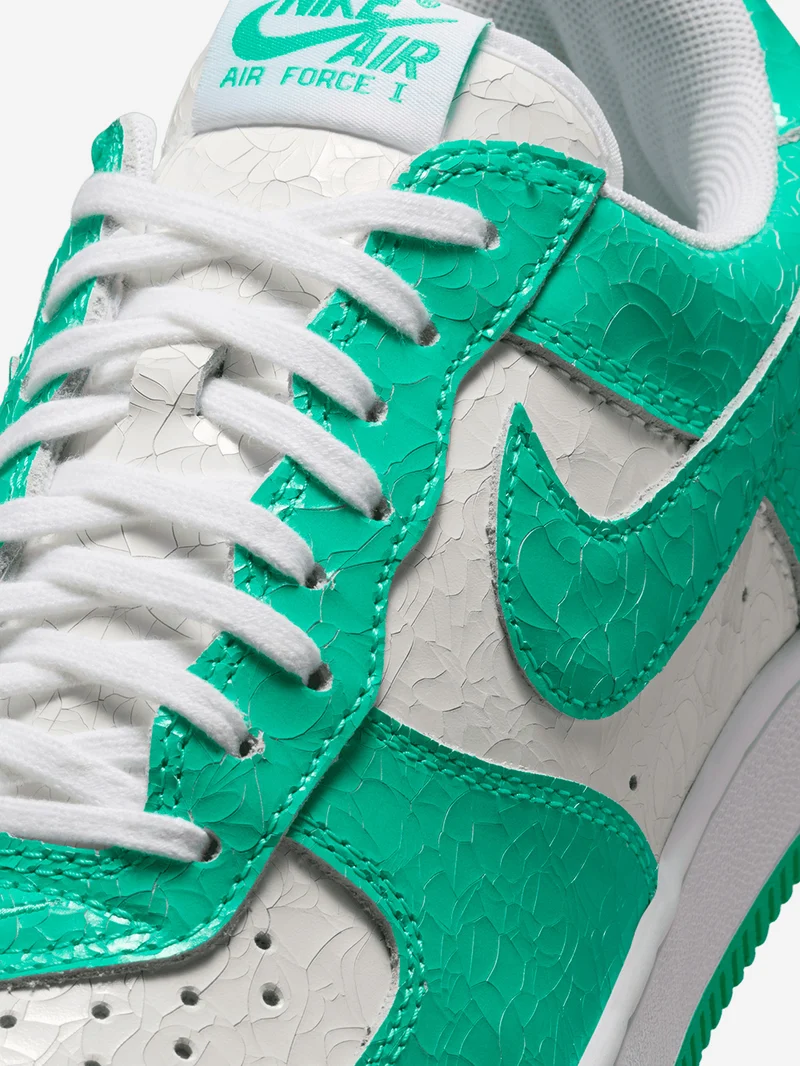 Air Force 1 Cracked Leather 'Menta White'
