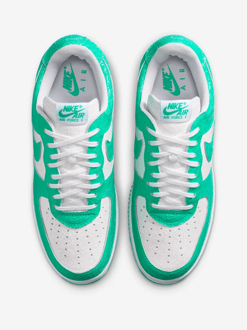Air Force 1 Cracked Leather 'Menta White'