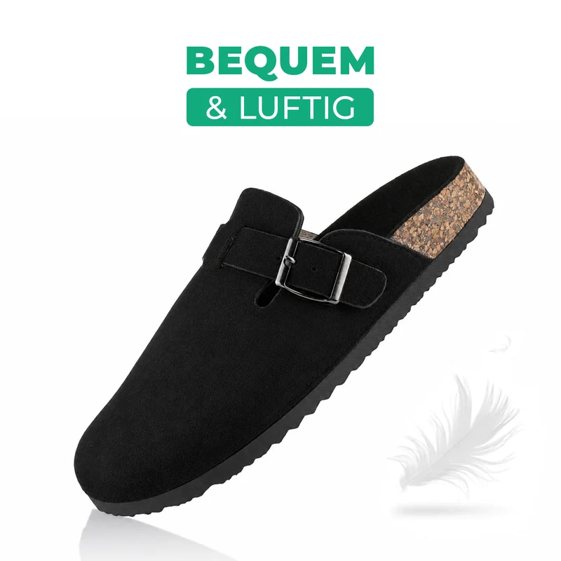 Pantoffeln mit Kork-Fußbett