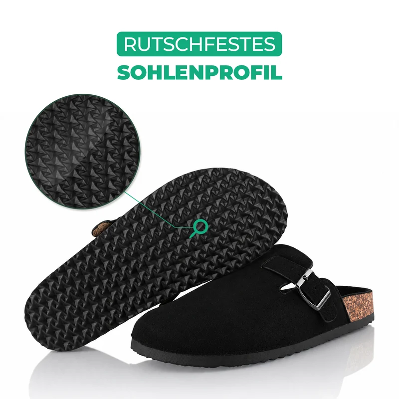 Pantoffeln mit Kork-Fußbett