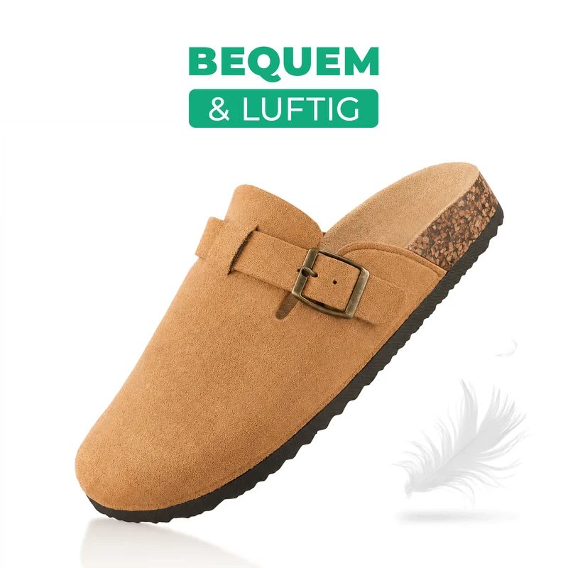Pantoffeln mit Kork-Fußbett