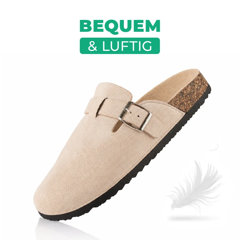 Pantoffeln mit Kork-Fußbett