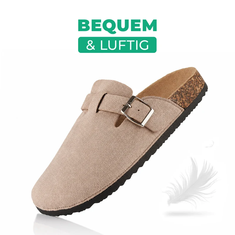 Pantoffeln mit Kork-Fußbett