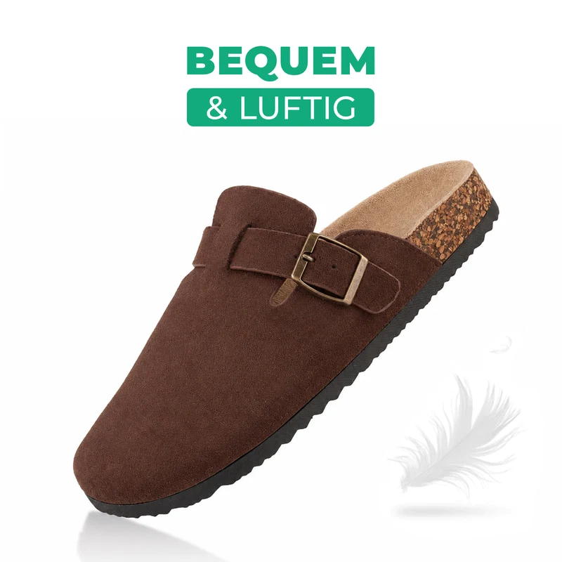 Pantoffeln mit Kork-Fußbett