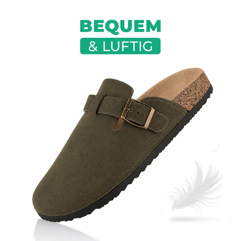 Pantoffeln mit Kork-Fußbett