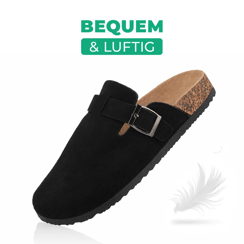 Pantoffeln mit Kork-Fußbett