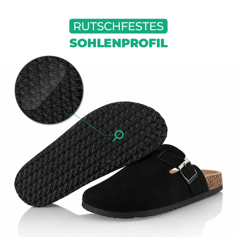 Pantoffeln mit Kork-Fußbett