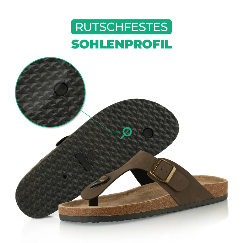 Zehentrenner mit Kork-Fußbett