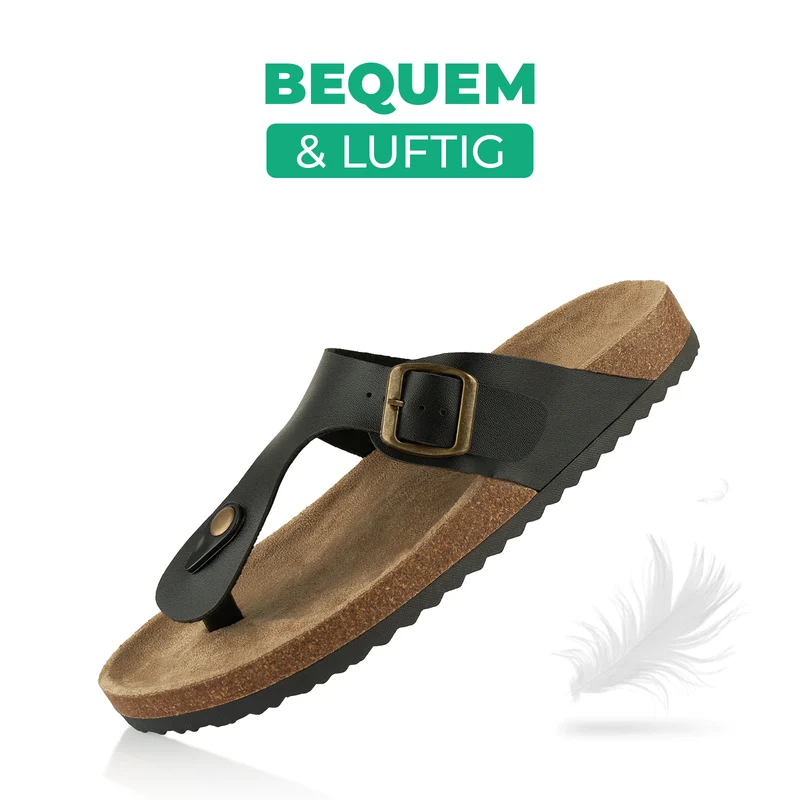 Zehentrenner mit Kork-Fußbett