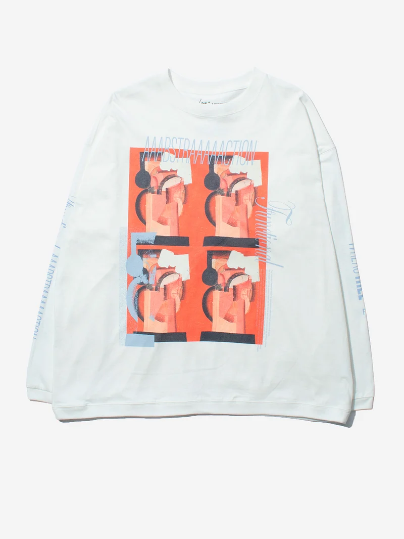 T-Shirt a Manica Lunga bianca Re Aikawa Type-B