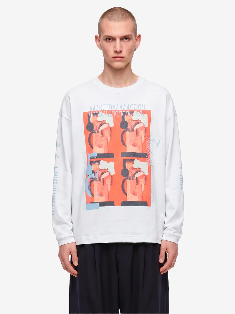 T-Shirt a Manica Lunga bianca Re Aikawa Type-B