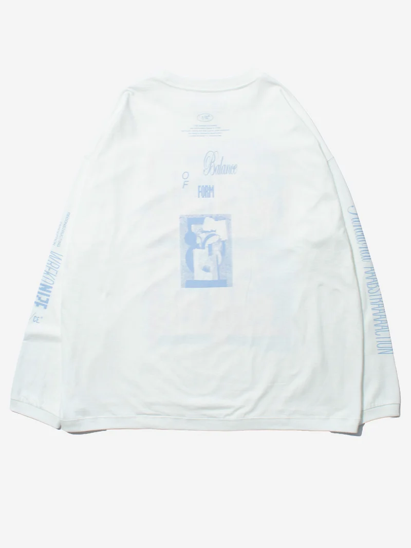 T-Shirt a Manica Lunga bianca Re Aikawa Type-B