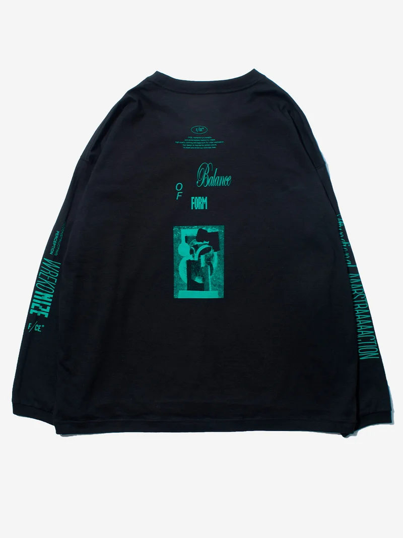 T-Shirt a Manica Lunga nera Re Aikawa Type-B