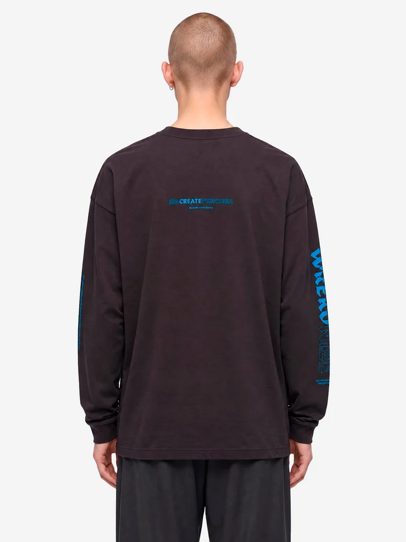 T-Shirt nera a manica lunga Type-A