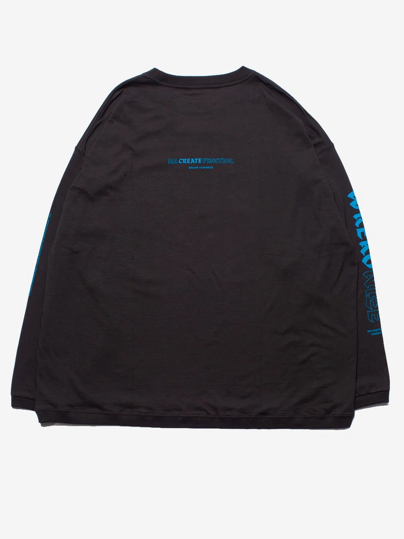 T-Shirt nera a manica lunga Type-A