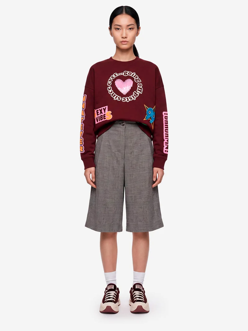 Pantaloni culottes Kreme grigi