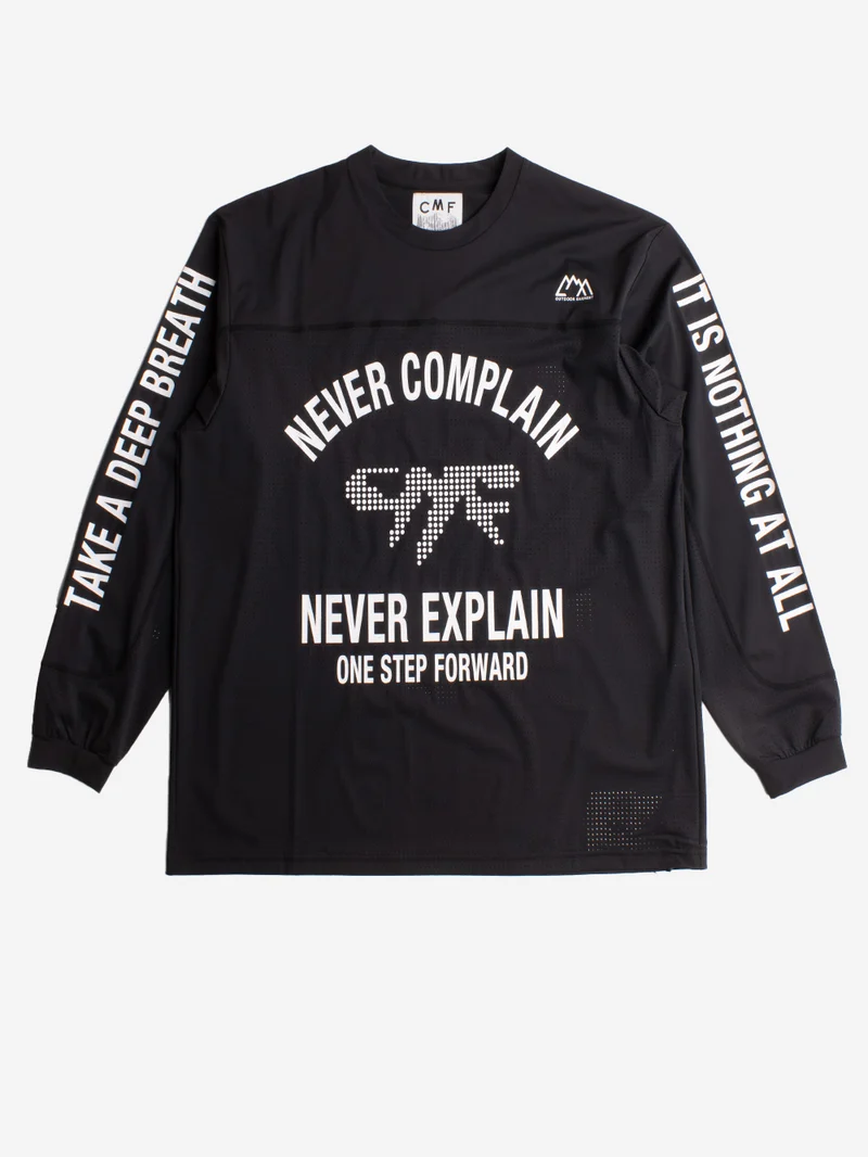 T-shirt BMX a maniche lunghe nera