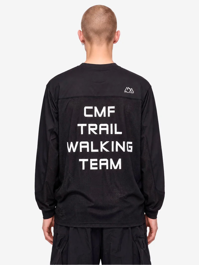 T-shirt BMX a maniche lunghe nera
