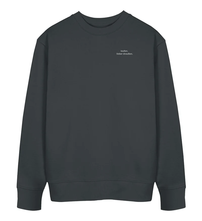 laufen. lieber draußen - Bio Premium Sweatshirt Stick