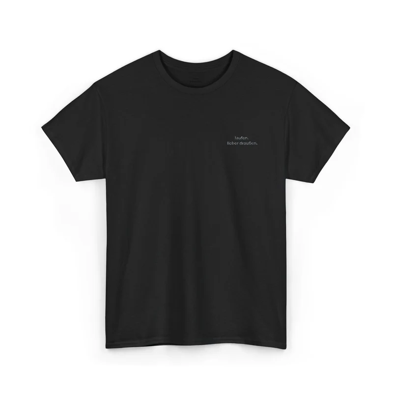 laufen. lieber draußen. - Bio Premium T-Shirt Stick