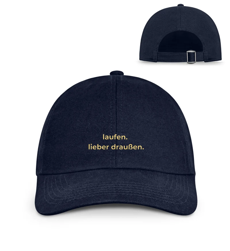 laufen. lieber draußen. - Bio Premium Cap Stick gold