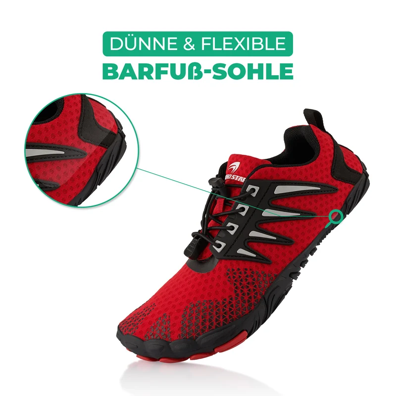 Barfußschuhe Atmungsaktive Sneaker Wasserschuhe