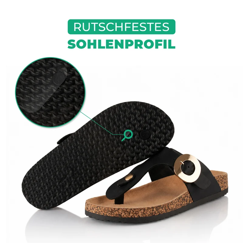 Zehentrenner mit Kork-Fußbett
