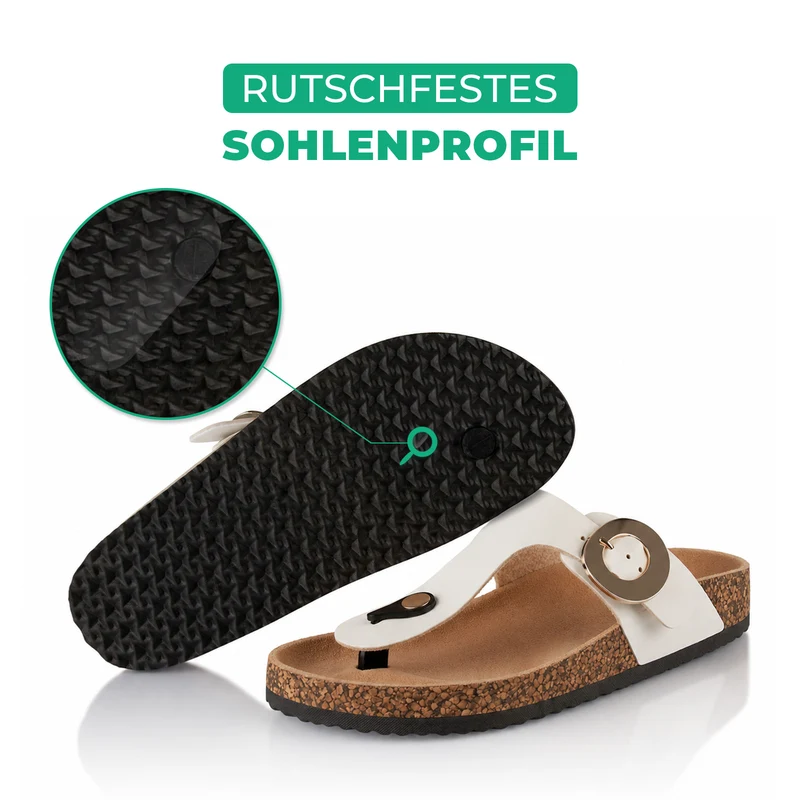 Zehentrenner mit Kork-Fußbett