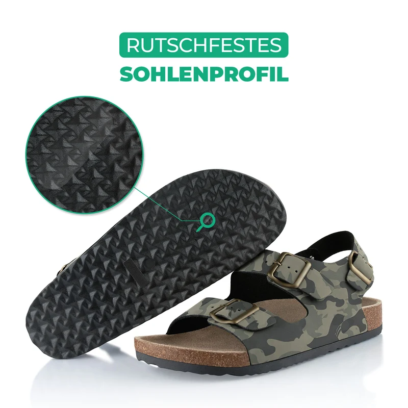 Sandalen mit Kork-Fußbett