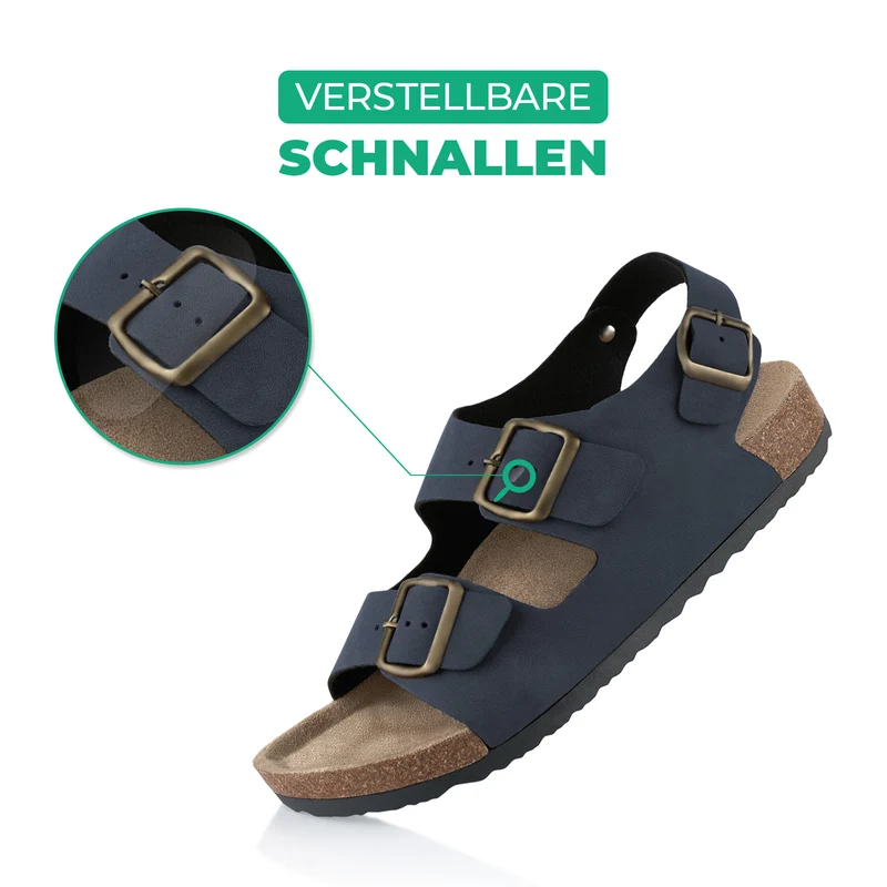 Sandalen mit Kork-Fußbett